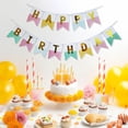 thumbnail image 3 of Bewildely Banner De Feliz Cumpleaños Para Fiesta De Cumpleaños Decoraciones De Cumpleaños Feliz Cumpleaños Kits de decoración para fiestas Macarrón Pequeño Tipo3 16.4 pies, 3 of 6