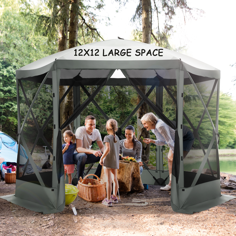 COBIZI 12'x12' Pop-up Gazebo, Waterproof, UV Resistant, Portable