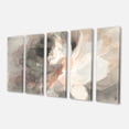 thumbnail image 1 of Designart - Pivoine Abstraite Grise - Toile Moderne Enveloppée de Rose, 1 of 2