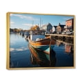 thumbnail image 2 of Designart "Harbor Hues at the Port" Nautical & Beach Floater Framed Wall Art Print, 2 of 7