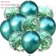 thumbnail image 1 of Nvzi 50 globos de confeti verde oscuro y verde, globos de fiesta de cumpleaños premium de 12 pulgadas, globos a granel para despedida de soltera, decoración de fiesta de graduación, 1 of 4