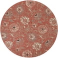 thumbnail image 3 of Unique Loom Outdoor Botanical Collection Area Rug - Fern (7' 10" Round Terracotta/Ivory), 3 of 9