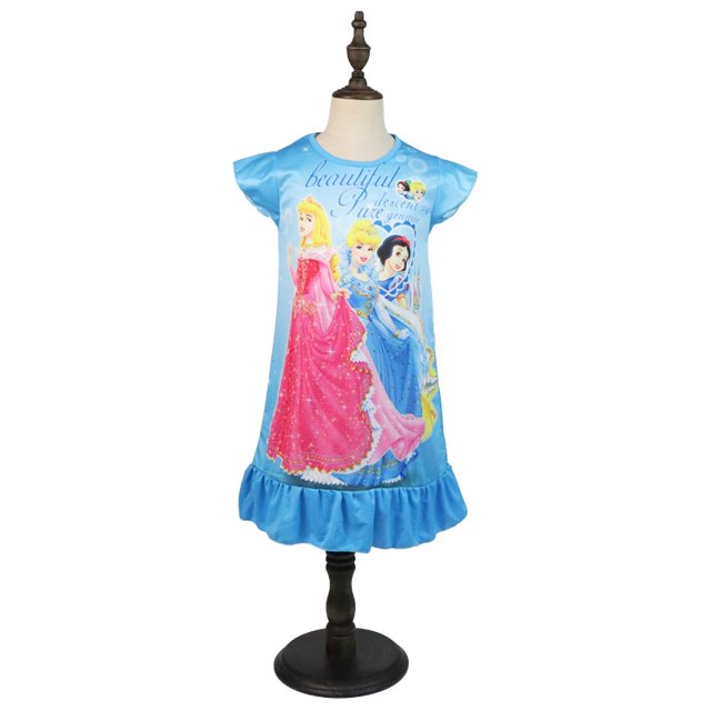 Vestido de princesa de Disney para niña, ropa de verano, ropa para niños, pijamas para niños, vestidos de cumpleaños, disfraz informal, Blancanieves, Cenicienta8T Gao Jinjia LED