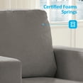 thumbnail image 3 of MUZZ Living Room Furniture Sets, 3-Seater Chenille Sofa and Loveseat for Living Room, 2-Piece Loveseat and Sofa Set, Light Grey, 3 of 9