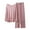 Pink, variant on Lovskoo Womens Silk Satin Pajamas Set Button Down 2 Piece Pajamas Batwing Long Sleeve Oversized Sleepwear with Pockets Coffee