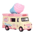 thumbnail image 2 of Camión de comida fundido a presión de aleación de inducción magnética 1:36, coche con música ligera de aleación para niños, juguete para juego de imitación, camión de helados, 2 of 12