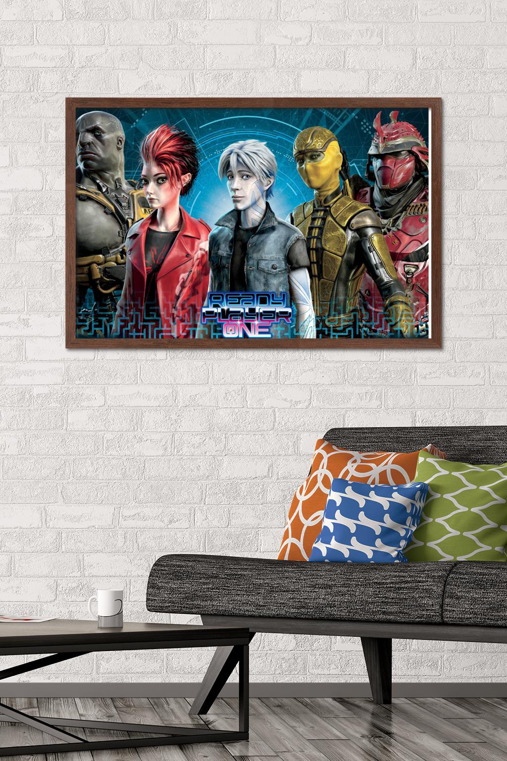 Ready Player One - Group Wall Poster, 22.375" x 34", Framed