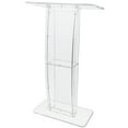 thumbnail image 1 of KFFKFF Levier Transparent, Support de Levier Transparent de 47 Pouces avec Grand Espace de Lecture et Support de Rangement, Supports de Sermons Transparents Verticaux en Acrylique pour Espace de Travail d'Institution Religieuse et d'Institut Éducatif, 1 of 9