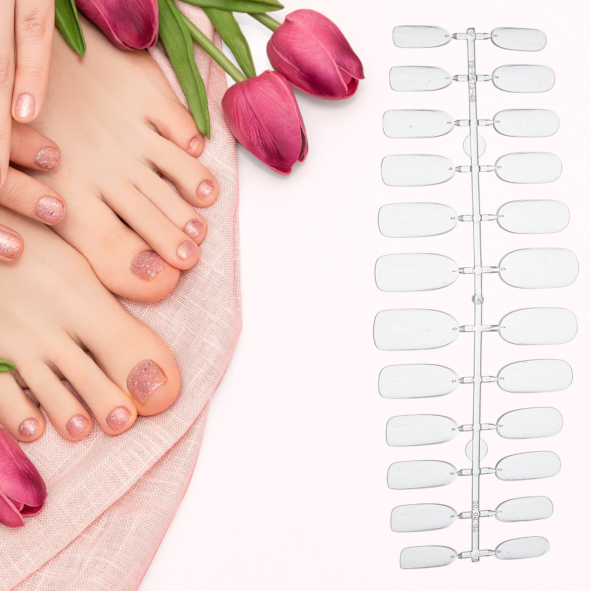 Unique Bargains No Trace Fake Nails 240 Pcs [Long Oval]