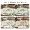 thumbnail image 7 of ODIKA 4'x6' Washable Area Rug Pet Friendly, Non-Shedding Vintage Boho Distressed Retro Scroll Textured Pile for Bedroom, Reading Nook, 7 of 7