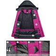 thumbnail image 3 of Women's Mountain Waterproof Ski Snow Jacket Winter Windproof Rain Jacket, 3 of 7
