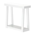 thumbnail image 3 of Plank+Beam 36” Solid Wood Console Table with Storage, Classic Farmhouse Style Sofa Table with Shelf, Narrow Entryway Table for Hallway, White, 3 of 11