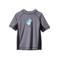 thumbnail image 1 of Kanu Surf Boys' Haywire UPF 50+ Sun Protective Rashguard Swim Shirt, Victor Charcoal, Large (12), 1 of 4