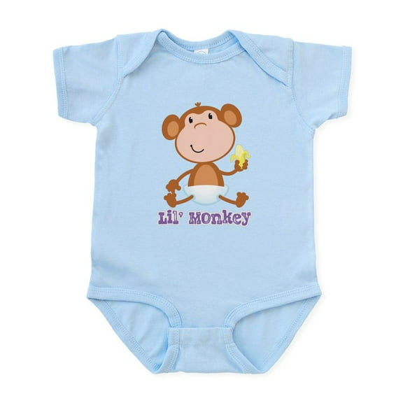 CafePress - Lil' Monkey Smile Infant Bodysuit - Baby Light Bodysuit, Size Newborn - 24 Months