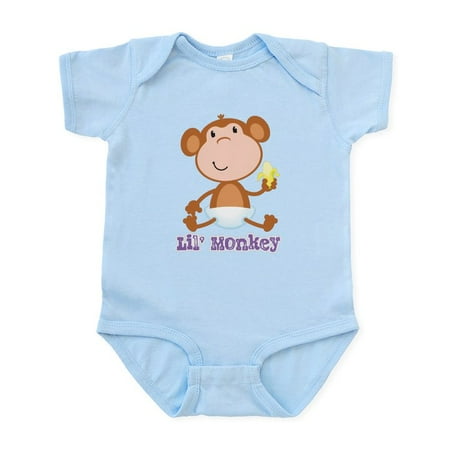

CafePress - Lil Monkey Smile Infant Bodysuit - Baby Light Bodysuit Size Newborn - 24 Months