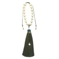 thumbnail image 3 of jifeng Car Rearview Mirror Pendant Door Wall Accessory Lotus Beads Hanging Ornament Light Green 33cm, 3 of 9