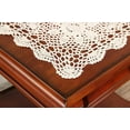 thumbnail image 2 of Nvzi Handmade Crochet Lace Tablecloth Doilies Placemat Dining Room Mats 15inch Nightstand Cover, 2 of 5
