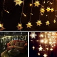 thumbnail image 4 of Christmas Decor String Light Fairy Garland Curtain Christmas Snowflake Home Decorative Lamp, 4 of 6