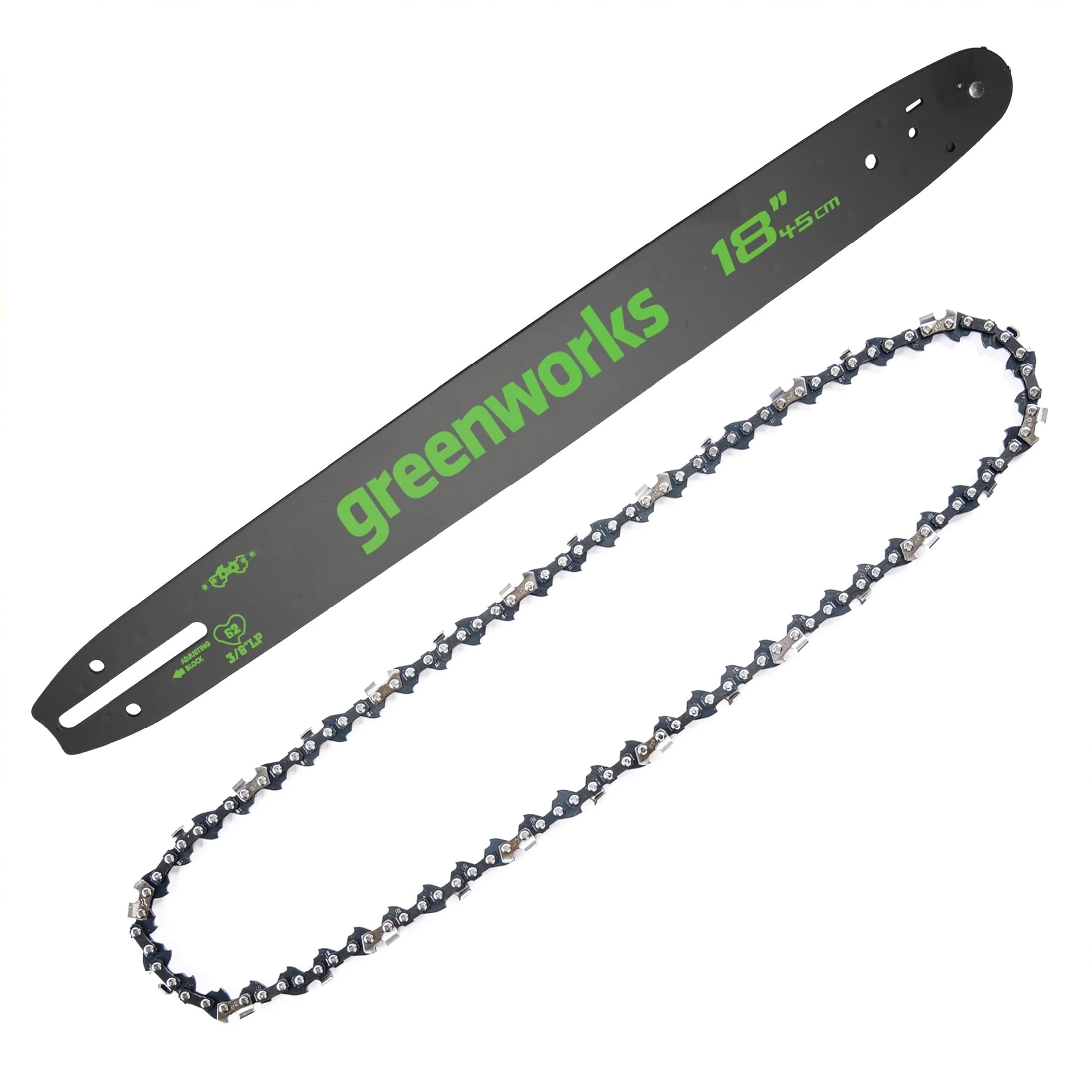 Kit Barra E Catena Greenworks 16 Pollici 2904302 - Per Motosega - 56 Maglie Low Profile