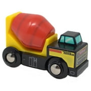 Tonka Wooden Push Around Toy Cement Truck - Cement Barrel Turns ~ Approximately 3" Long