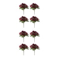 thumbnail image 3 of Justharion 4pcs/set Artificial Flowers Floral Arrangements With Ease For DIY Decoration Red 2Set, 3 of 6