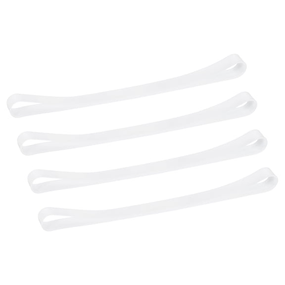 Towel Bands(4Pack), Rubber Towel Clips for Travel, Beach Vacation, White