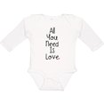 thumbnail image 3 of Inktastic All You Need is Love Boys or Girls Long Sleeve Baby Bodysuit, 3 of 5