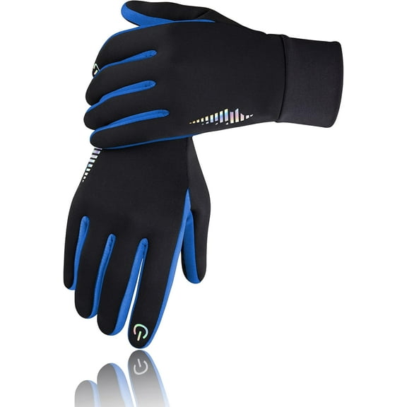 1 Pairs Kids Winter Gloves Touchscreen Warm Thermal Water-Resistant for Boy Girl Running Cycling Snow Skiing in Cold Weather