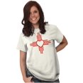 thumbnail image 4 of New Mexico Love Zia Sun Flag Symbol Men's Graphic T Shirt Tees Brisco Brands L, 4 of 6