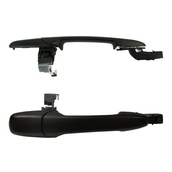 TRQ Rear Exterior Outside Sliding Door Handle Black PTM Pair for Mazda 5 DHA31419