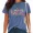 A-Blue, variant on Women Mental Health Washed Vintage Tops Casual Floral Graphic Tees Short Sleeve T-Shirts Apricot, L