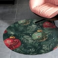 thumbnail image 4 of Christmas Balls Colorful Round Carpet Circle Rug Outdoor Patio Area Rug Washable Large Area Rugs Hallway Room Decor Fitness Mats, 4 of 8