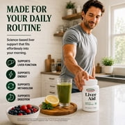Liverite Liver Aid 90 Tablets -Advanced Liver Support with 17 Amino Acids, Choline and Phospholipids, Supports Healthy Liver Function and Metabolism, Natural Cleansing and Digestion.