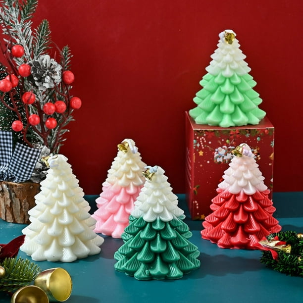 Vela Aromática Navideña con Aroma a Árbol de Navidad | Ideal para Decorar El Hogar | Fragancia Relajante para Las Fiestas | Tamaño: 9 X 8 Cm | Material: Cera | Regalo de Cumpleaños
