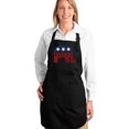 thumbnail image 1 of LA Pop Art Full Length Word Art Apron - REPUBLICAN - GRAND OLD PARTY, 1 of 2