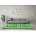 thumbnail image 3 of Ahgly Company Indoor Square Abstract Emerald Green Modern Area Rugs, 8' Square, 3 of 4