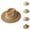 Khaki, variant on Straw Panama Hats for Men Women Summer Wide Brim Fedora Beach Sun Hat