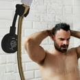 thumbnail image 3 of Support Mural de Douche Réglable avec Rotation à 360°, Support Sans Perçage pour Pommeaux de Douche Portatifs, Matériau ABS Durable, 3 of 8