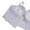 thumbnail image 4 of QSAWXQZ Women's Bustier Bra Corset Top with Underwired Bra Spaghetti Straps Sleeveless Sweetheart Neckline Hook Eye Back Closure Mesh Cropped Top 40, 4 of 6