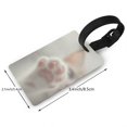 thumbnail image 2 of Sikiie Raindrop Kitten Paw Luggage Tags Privacy Cover ID Label Suitcase Tags Identifiers For School Bags,Suitcases, 2 of 7