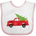thumbnail image 3 of Inktastic Christmas Vintage Truck with Christmas Tree Boys or Girls Baby Bib, 3 of 4