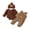 Brown, variant on Cjfdfy Newborn Baby Boy Girl Thanksgiving Turkey Fall Outfit My First Thanksgiving Fall Winter Outfit Long Sleeve Ribbed Romper Turkey Embroidery Plaid Overalls Hat 3Pcs Set Little Turkey Clothes