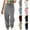 Black, variant on Women's Sweat Pants Joggers Cuffed Sweatpants Warm Cotton Baggy Sweatpants Straight Leg Slim Fit Pant Blue L