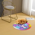 thumbnail image 4 of Latch Hook Rug Kit Cute Rainbow Koala Stamped Handmade Round Shape Carpet Crochet Yarn Craft DIY Hook and Latch Door Mat Tapestry for Home Floor Decor 50x50cm(5), 4 of 7