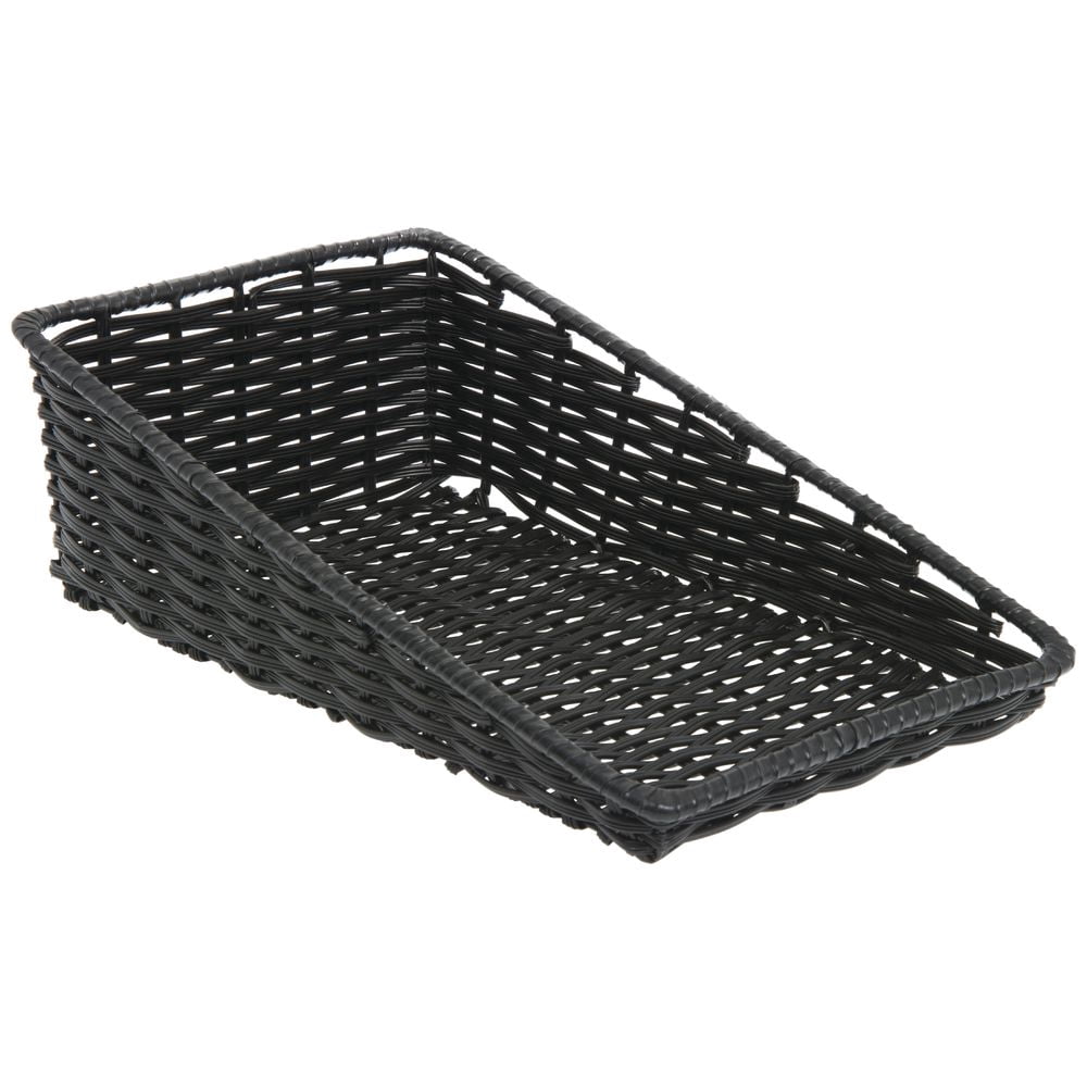 HUBERT® Tapered Black Produce Basket - 11 1/2"L x 20"D x 1 1/2" to 6"D