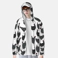 thumbnail image 3 of Pofeuu Retro Rooster Print Sun Protection Outdoor Lightweight Full Zip UV Cooling Hoodie Long Sleeve Summer Clothing for Outdoor Hiking-Medium, 3 of 5