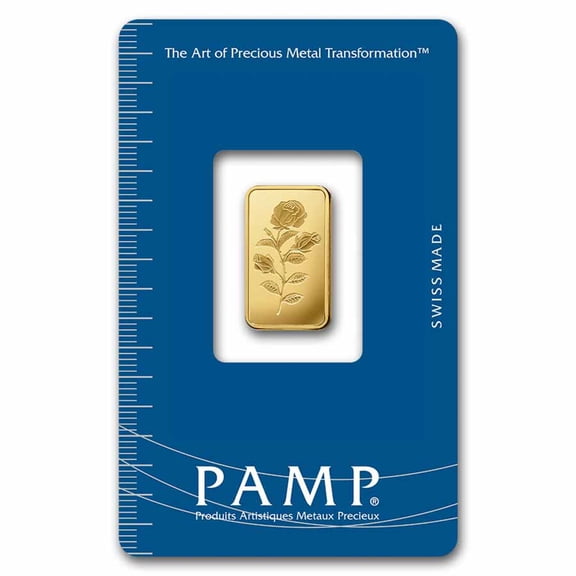 2.5 gram Gold Bar - PAMP Suisse Rosa (In Assay)