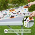 thumbnail image 6 of Happy Halloween Table Cover with Elastic Edge Wrinkle Resistant Washable Horror Pumpkin Ghost Square Tablecolths Table Cloths for Party Picnic Dinner Decor (36x36in), 6 of 6