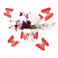 thumbnail image 1 of 24 Pcs 3D Butterfly Wall Stickers Butterfly Removable Sticker Art Decals for Home and Room Decoration Red, 1 of 7