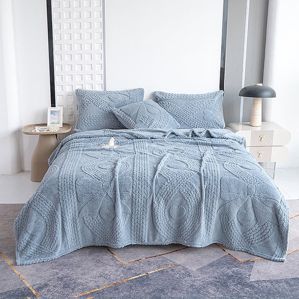CaiYueKe Velvet Plush Fleece Throw Blanket for Couch Bed Sofa Warm Cozy Soft Lightweight Flannel Sherpa Blankets for Adults Winter Home Decor Travel Gifts